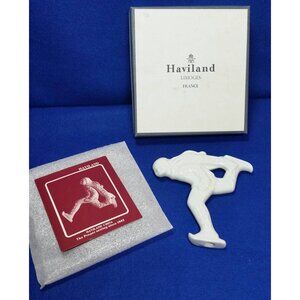 Haviland Limoges 1981 Ice Skater Noel Ornament Jacot Descombes France  In Box